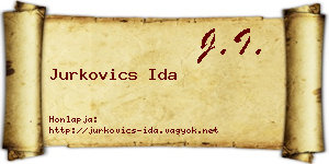 Jurkovics Ida névjegykártya